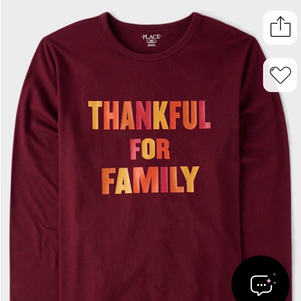 The Children's Place Burgundy Thankful Long Sleeve Tee